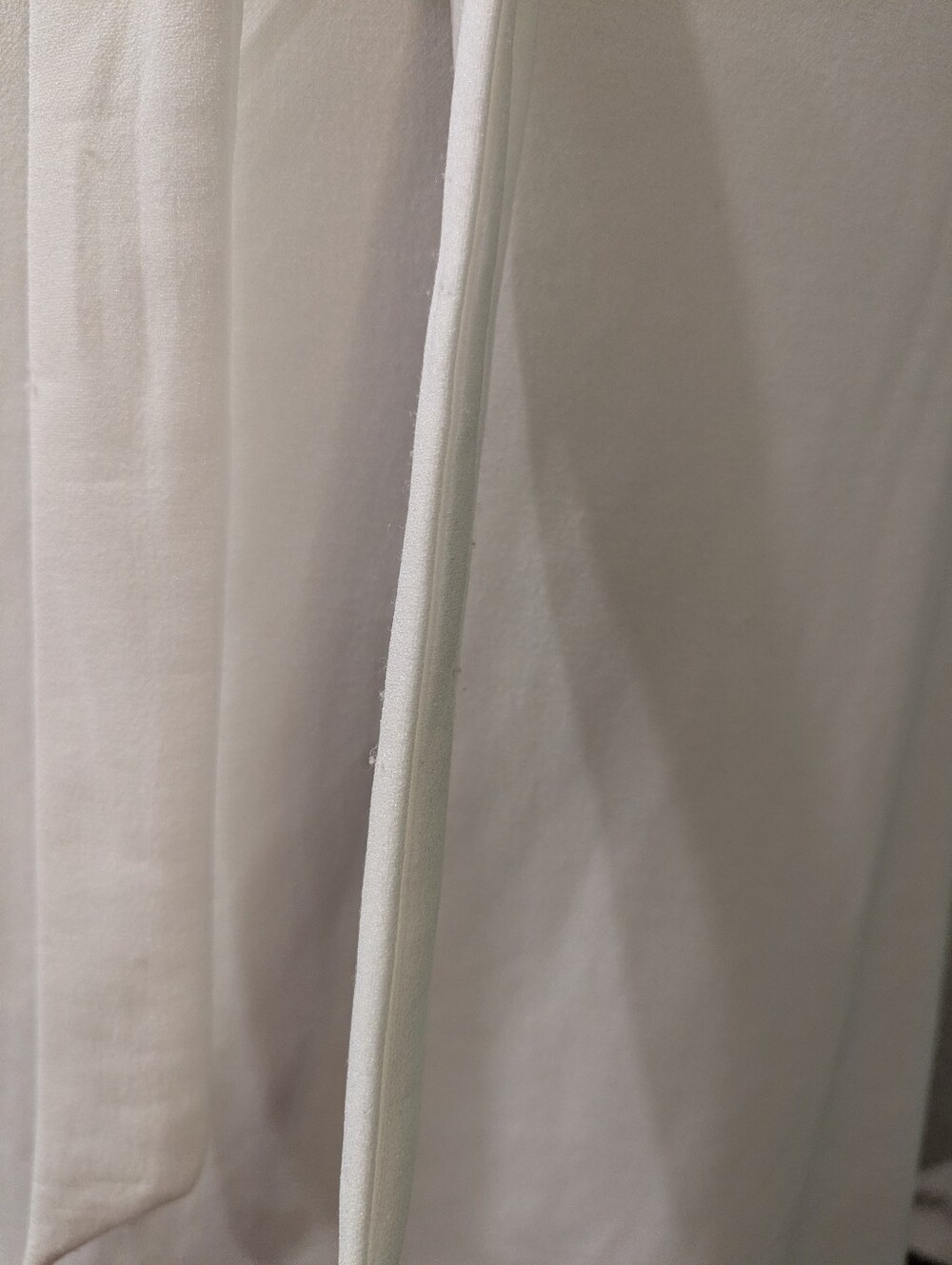 DKNY White Flutter Sleeve Bridal Midi Dress - Size 10 - Picture 9 of 9